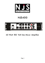 Preview for 1 page of NJS NJS400 Quick Start Manual