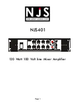 NJS NJS401 Manual preview