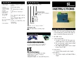 Preview for 1 page of NK TECHNOLOGIES DTC 2-420-24U-FL Instructions