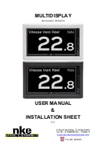 NKE MULTIDISPLAY User Manual & Installation Sheet preview