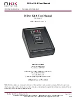 NKK SWITCHES IS-Dev Kit-8 User Manual предпросмотр