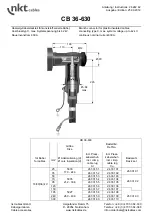 Предварительный просмотр 1 страницы NKT CB 36-630 Manual