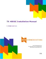 NMS Communications TX 4000C Installation Manual preview
