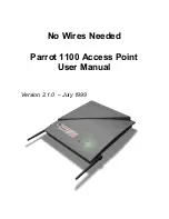 Preview for 1 page of No Wires Needed Parrot 1100 User Manual