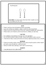 Preview for 3 page of NOA & NANI KARLSTAD BE-DT-W Assembly Instructions Manual