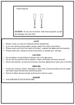 Предварительный просмотр 3 страницы NOA & NANI MATILDA JZ21002 Assembly Instructions Manual