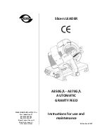 Noaw A350G/L Instructions For Use And Maintenance Manual preview