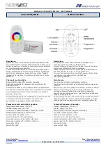 Предварительный просмотр 1 страницы Nobile NobiLED 5920/RGB User Manual