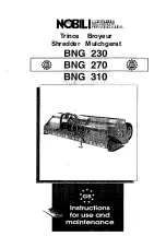 Nobili BNG 230 Instructions For Use And Maintenance Manual preview