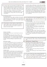 Preview for 13 page of Nobis H17 V LIGHT Instructions For Installation, Use And Maintenance Manual