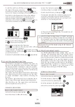 Preview for 28 page of Nobis H17 V LIGHT Instructions For Installation, Use And Maintenance Manual