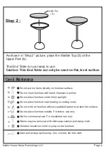 Preview for 4 page of Noble House Home Furnishings 67035 Assembly Instructions