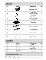 Preview for 2 page of Noble House Home Furnishings Armless Chair Assembly Instructions Manual