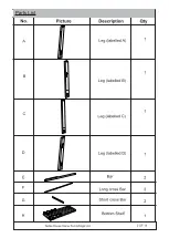 Preview for 2 page of Noble House Home Furnishings BARCRAFT CHO796 Assembly Instructions Manual