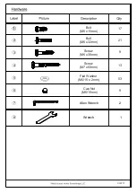 Preview for 3 page of Noble House Home Furnishings CHT1733 Assembly Instructions Manual