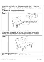 Preview for 6 page of Noble House Home Furnishings Dining Bench Assembly Instructions Manual