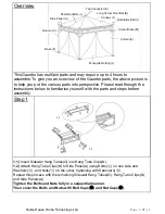 Предварительный просмотр 5 страницы Noble House Home Furnishings Gazebo Assembly Instructions Manual