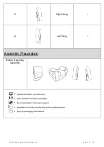 Preview for 2 page of Noble House Home Furnishings Glider Recliner WithSwivel Assembly Instructions Manual