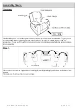 Preview for 3 page of Noble House Home Furnishings Glider Recliner WithSwivel Assembly Instructions Manual