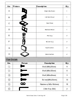 Preview for 2 page of Noble House Home Furnishings Love seat Assembly Instructions Manual