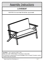 Предварительный просмотр 1 страницы Noble House Home Furnishings Panama Teak 11329 Assembly Instructions Manual