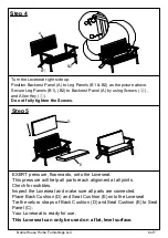 Предварительный просмотр 6 страницы Noble House Home Furnishings Panama Teak 11329 Assembly Instructions Manual