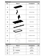 Preview for 2 page of Noble House Home Furnishings RIGHT CHAIR Assembly Instructions Manual