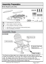 Предварительный просмотр 3 страницы Noble House Home Furnishings ROCKING ADIRONDACK Assembly Instructions Manual