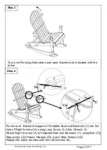 Предварительный просмотр 5 страницы Noble House Home Furnishings ROCKING ADIRONDACK Assembly Instructions Manual