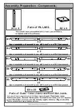 Preview for 9 page of Noble House Home Furnishings SQUARE PERGOLA Assembly Instructions Manual