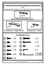 Preview for 10 page of Noble House Home Furnishings SQUARE PERGOLA Assembly Instructions Manual