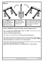 Preview for 23 page of Noble House Home Furnishings SQUARE PERGOLA Assembly Instructions Manual