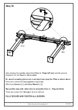 Preview for 24 page of Noble House Home Furnishings SQUARE PERGOLA Assembly Instructions Manual