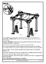 Preview for 28 page of Noble House Home Furnishings SQUARE PERGOLA Assembly Instructions Manual