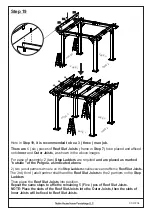 Preview for 30 page of Noble House Home Furnishings SQUARE PERGOLA Assembly Instructions Manual