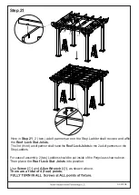 Preview for 33 page of Noble House Home Furnishings SQUARE PERGOLA Assembly Instructions Manual