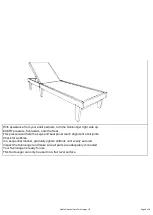 Предварительный просмотр 5 страницы Noble House Home Furnishings Sunlounger Assembly Instructions Manual