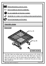 Preview for 3 page of Noble House Home Furnishings Telfair 94348 Assembly Instructions