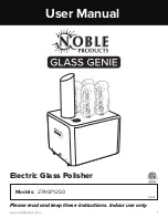 Preview for 1 page of Noble Products Glass Genie 274GP1250 User Manual