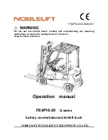 Preview for 1 page of Noblelift FE4P16-20 Q Series Operation Manual