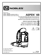 Предварительный просмотр 1 страницы Nobles 1236570 Operator And Parts Manual