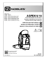 Предварительный просмотр 1 страницы Nobles ASPEN 6/10 Operator And Parts Manual