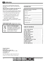 Preview for 2 page of Nobles EX-SC-1530 Operator'S Manual