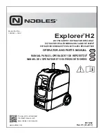 Предварительный просмотр 1 страницы Nobles Explorer C2 Operator And Parts Manual