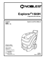 Nobles Explorert 1500H Operator And Parts Manual preview