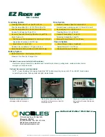 Предварительный просмотр 4 страницы Nobles EZ Rider HP Brochure