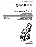 Preview for 1 page of Nobles Marksmant 412 Operator And Parts Manual