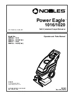 Nobles Power Eagle 1016 Operator And Parts Manual предпросмотр