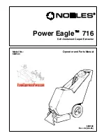 Предварительный просмотр 1 страницы Nobles Power Eagle 716 608543 Operator And Parts Manual