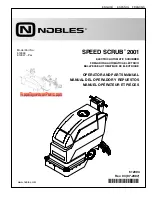 Preview for 1 page of Nobles Speed Scrub 2001 Operator And Parts Manual